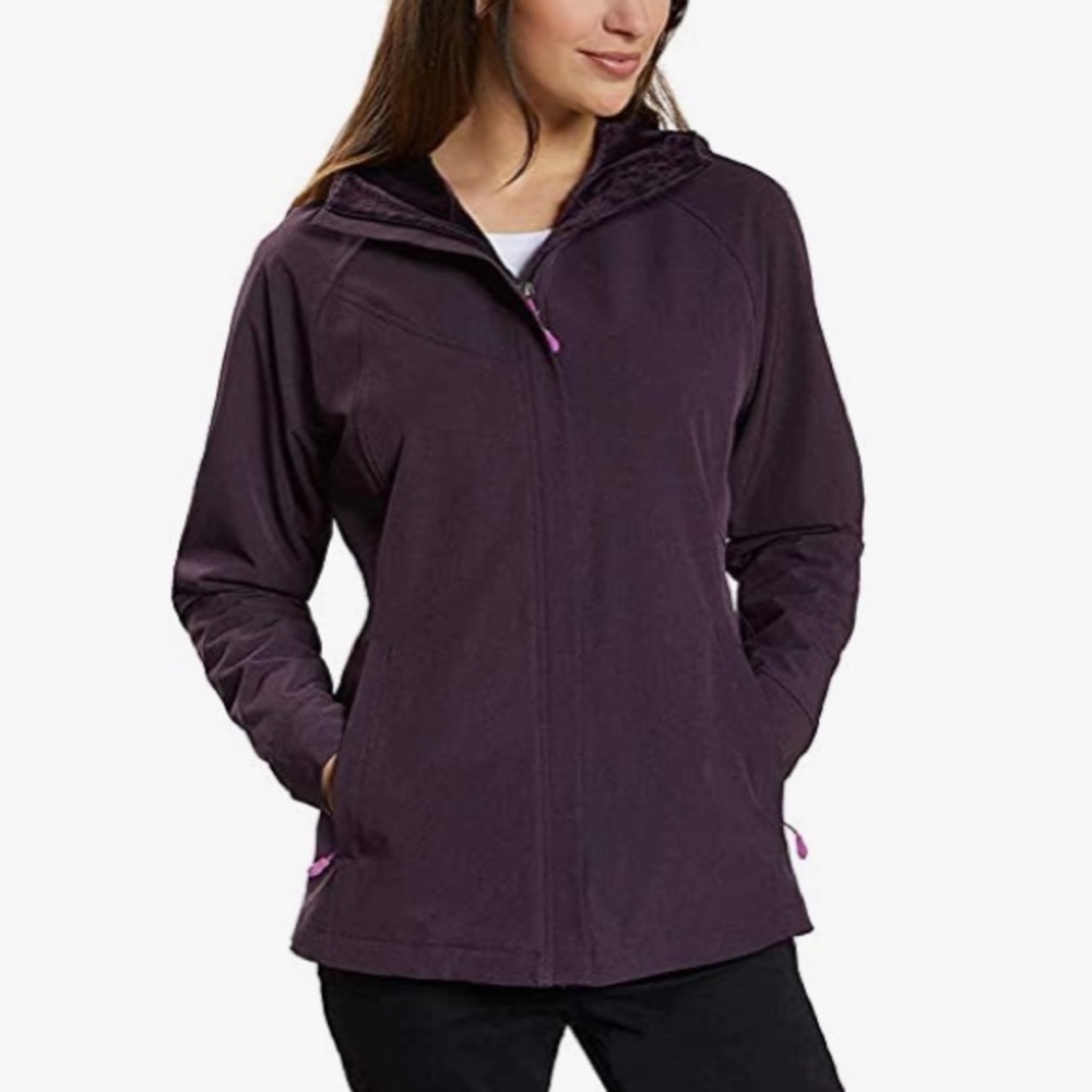 New Purple Plush Lined Jacket Size Medium